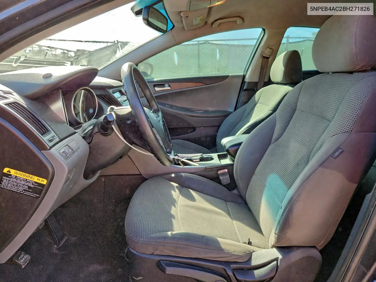 5NPEB4AC2BH271826 2011 Hyundai Sonata Gls
