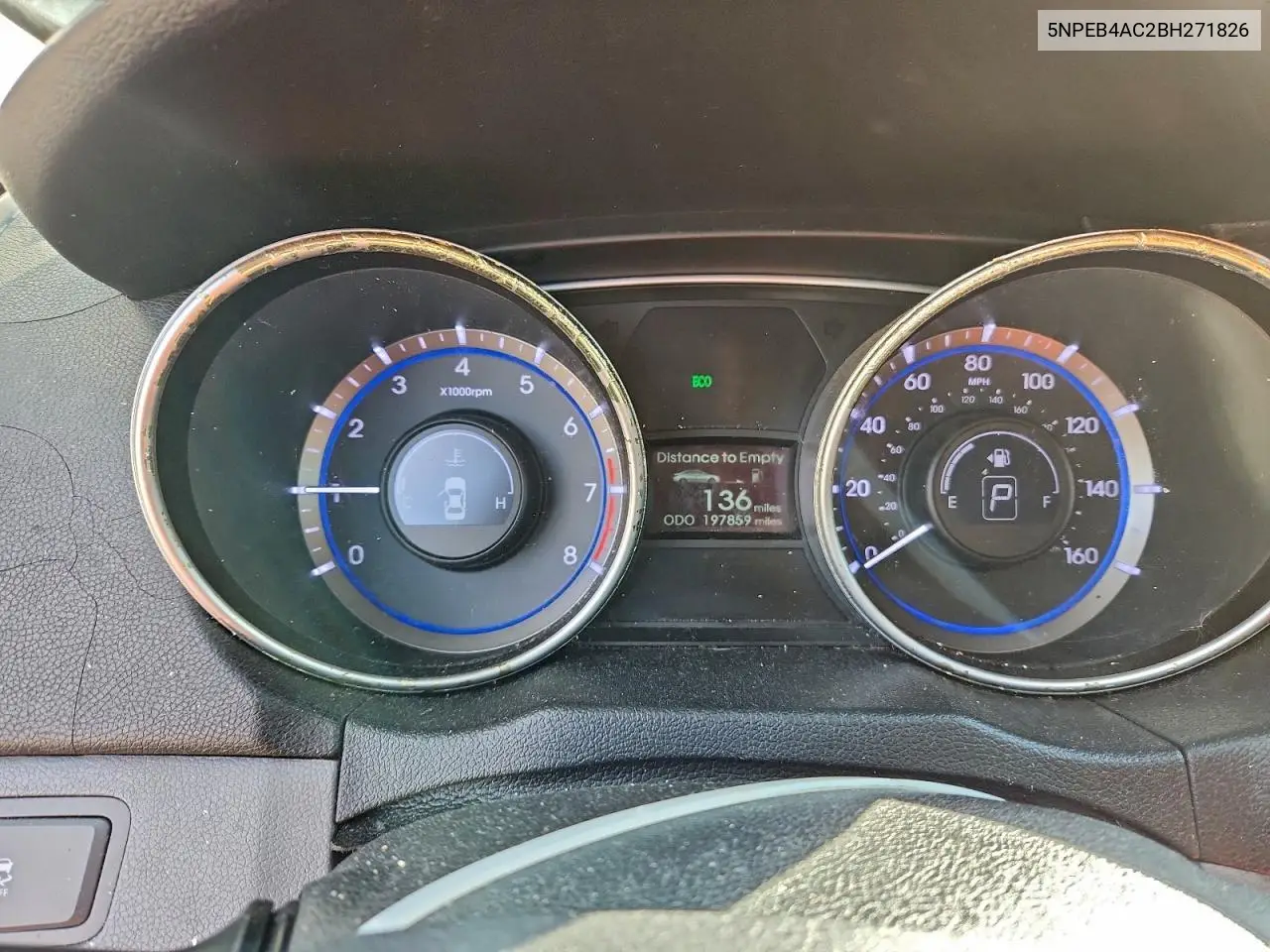 5NPEB4AC2BH271826 2011 Hyundai Sonata Gls
