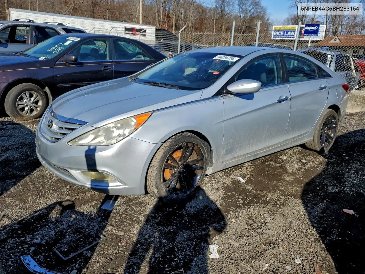 5NPEB4AC6BH283154 2011 Hyundai Sonata Gls
