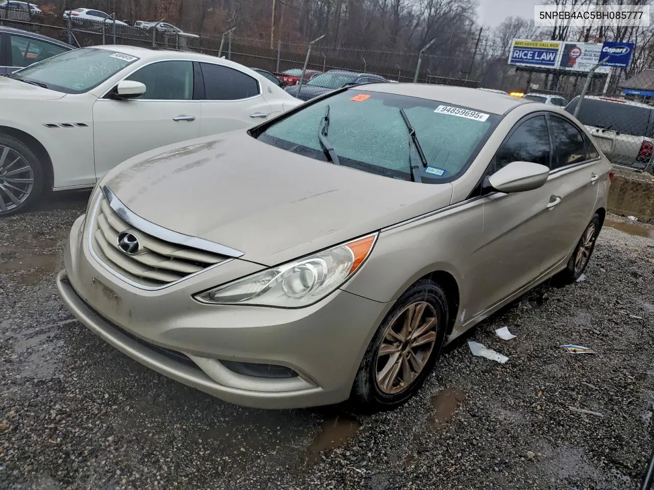 5NPEB4AC5BH085777 2011 Hyundai Sonata Gls