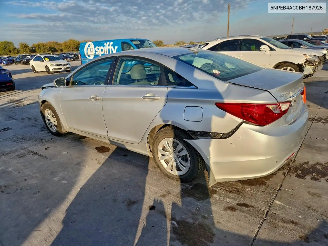 5NPEB4AC0BH187925 2011 Hyundai Sonata Gls