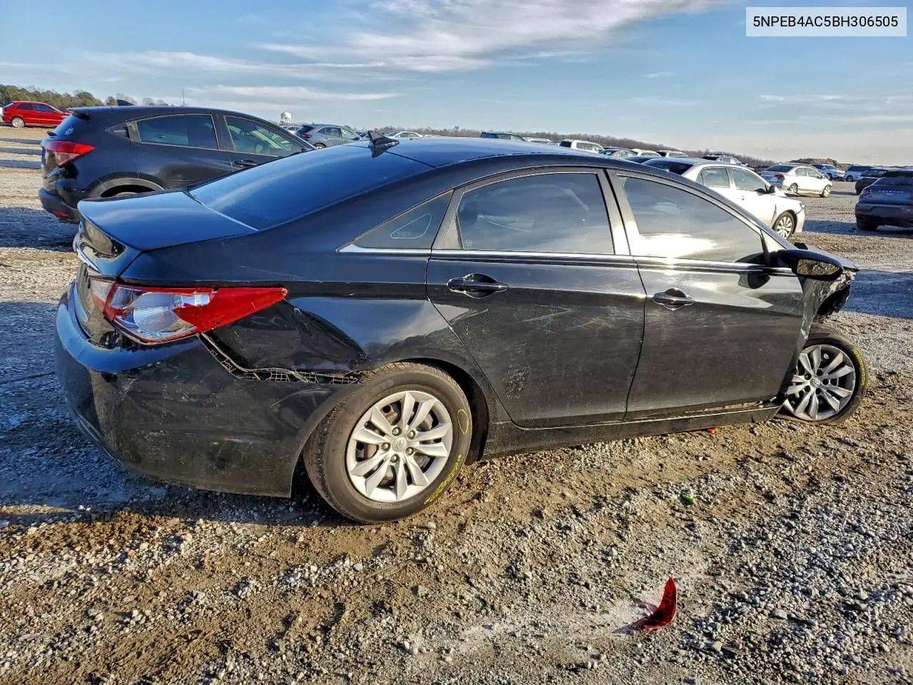 5NPEB4AC5BH306505 2011 Hyundai Sonata Gls