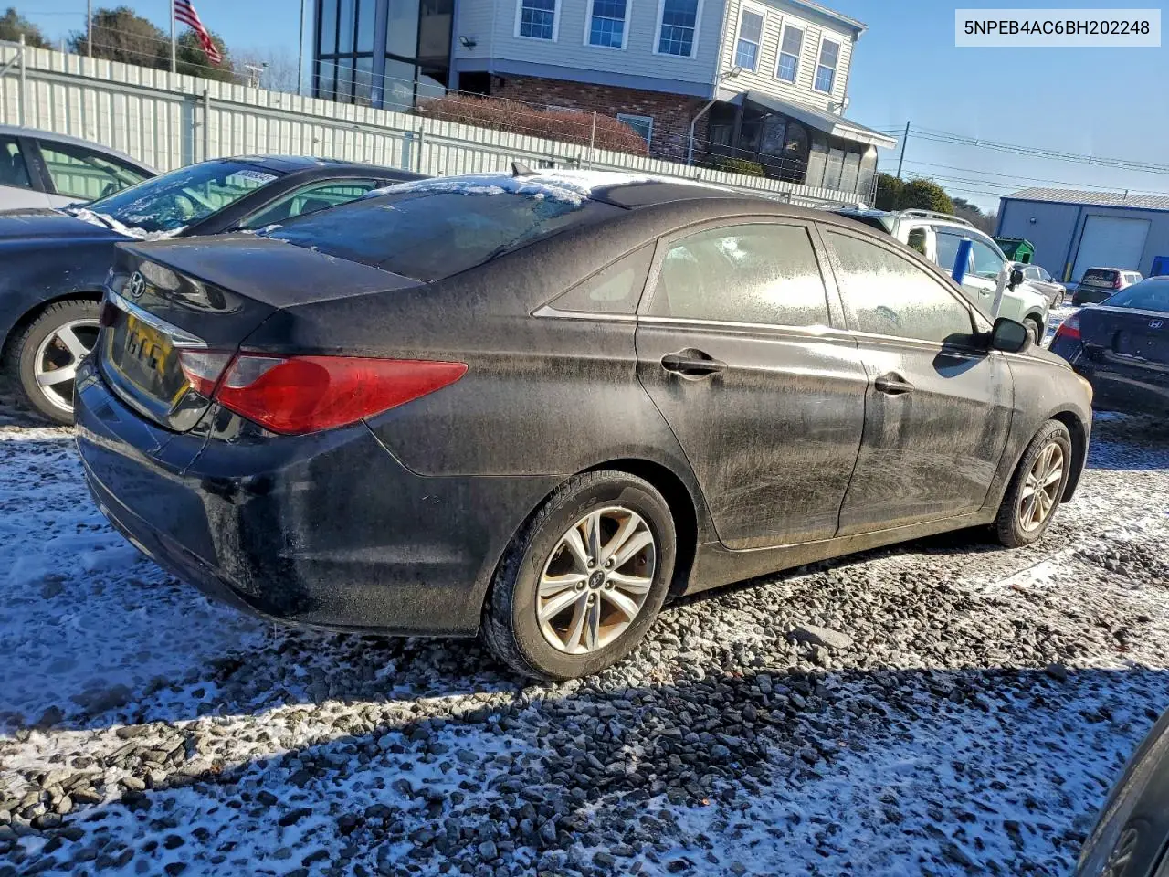 5NPEB4AC6BH202248 2011 Hyundai Sonata Gls