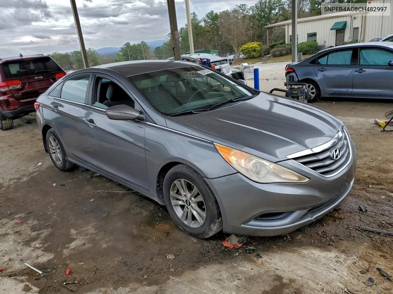 5NPEB4AC8CH482997 2012 Hyundai Sonata Gls