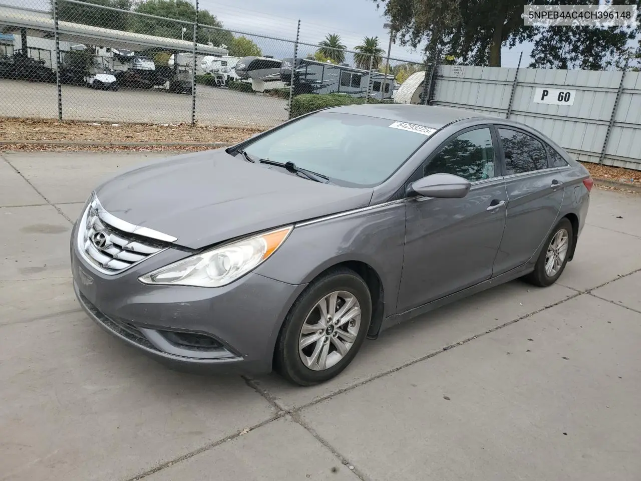 5NPEB4AC4CH396148 2012 Hyundai Sonata Gls
