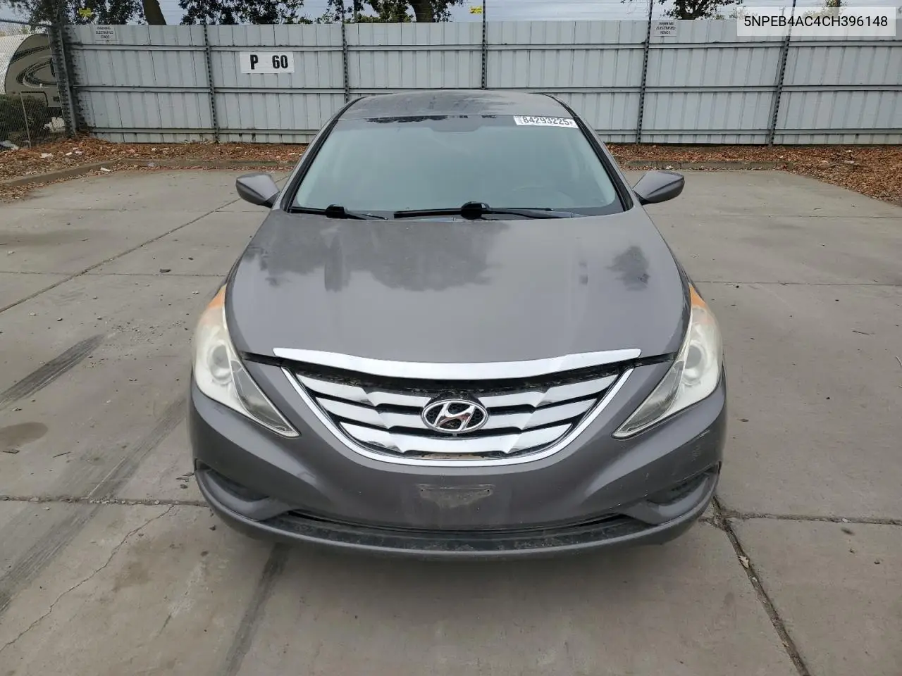 5NPEB4AC4CH396148 2012 Hyundai Sonata Gls
