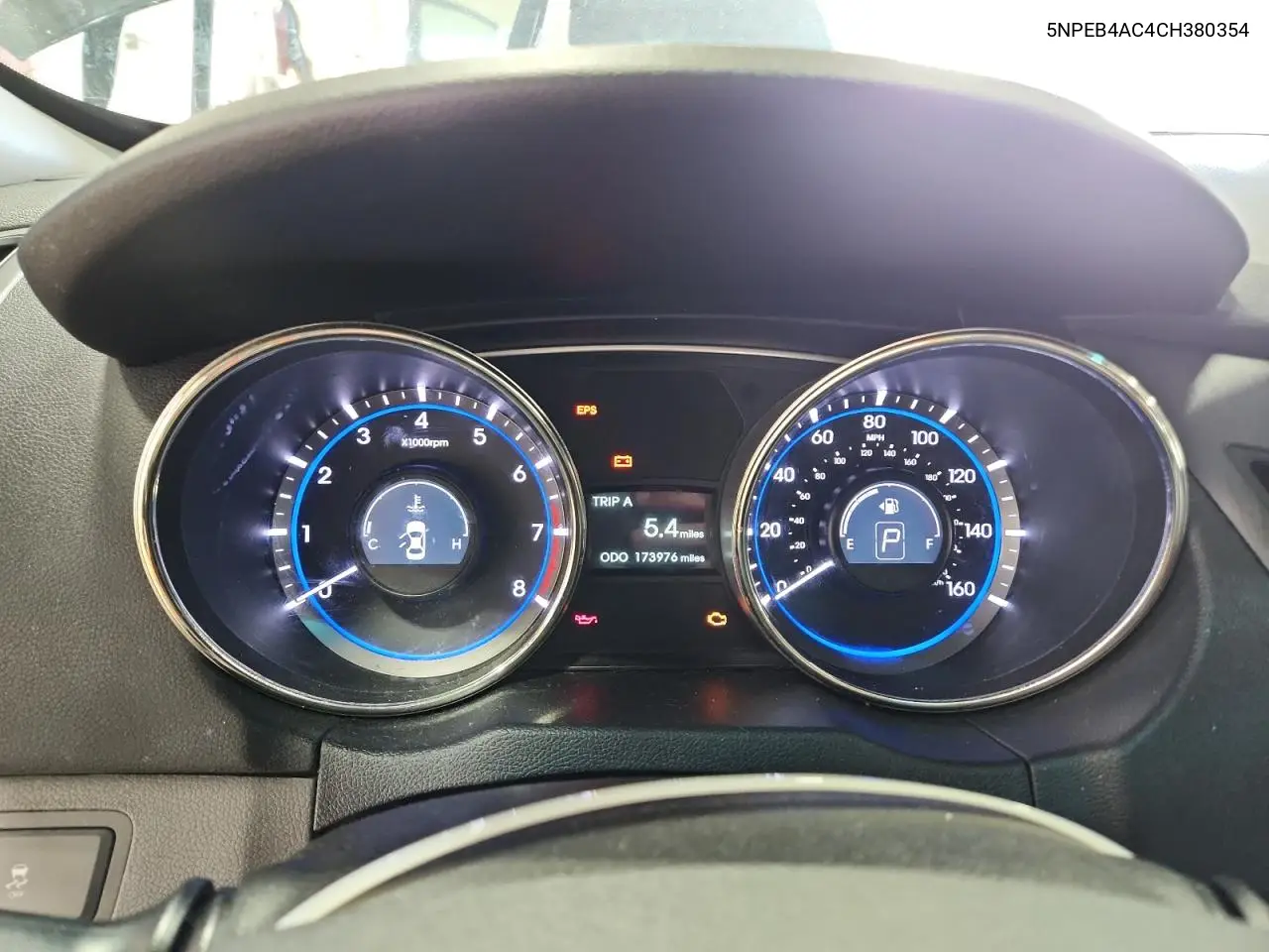 5NPEB4AC4CH380354 2012 Hyundai Sonata Gls