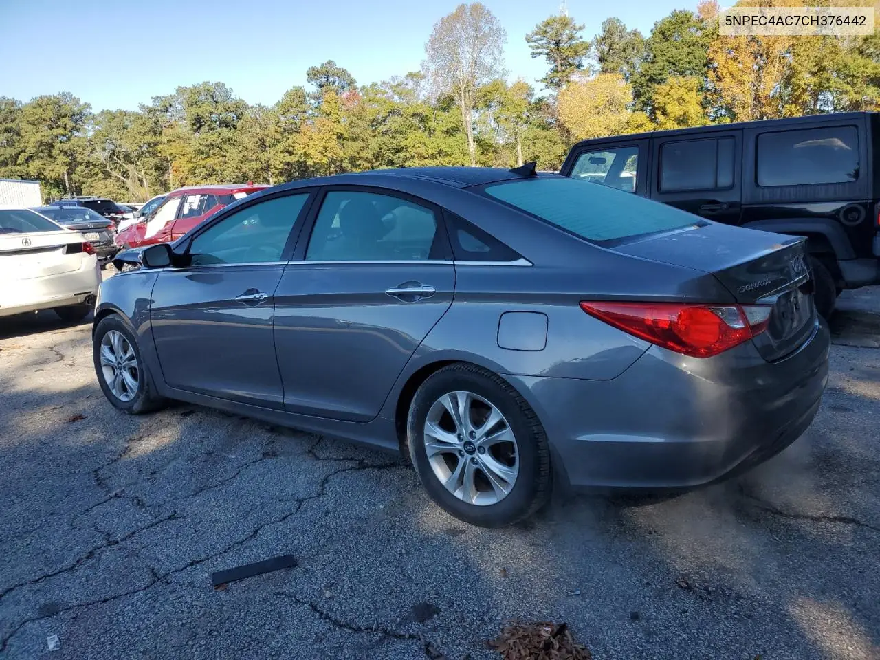 5NPEC4AC7CH376442 2012 Hyundai Sonata Se