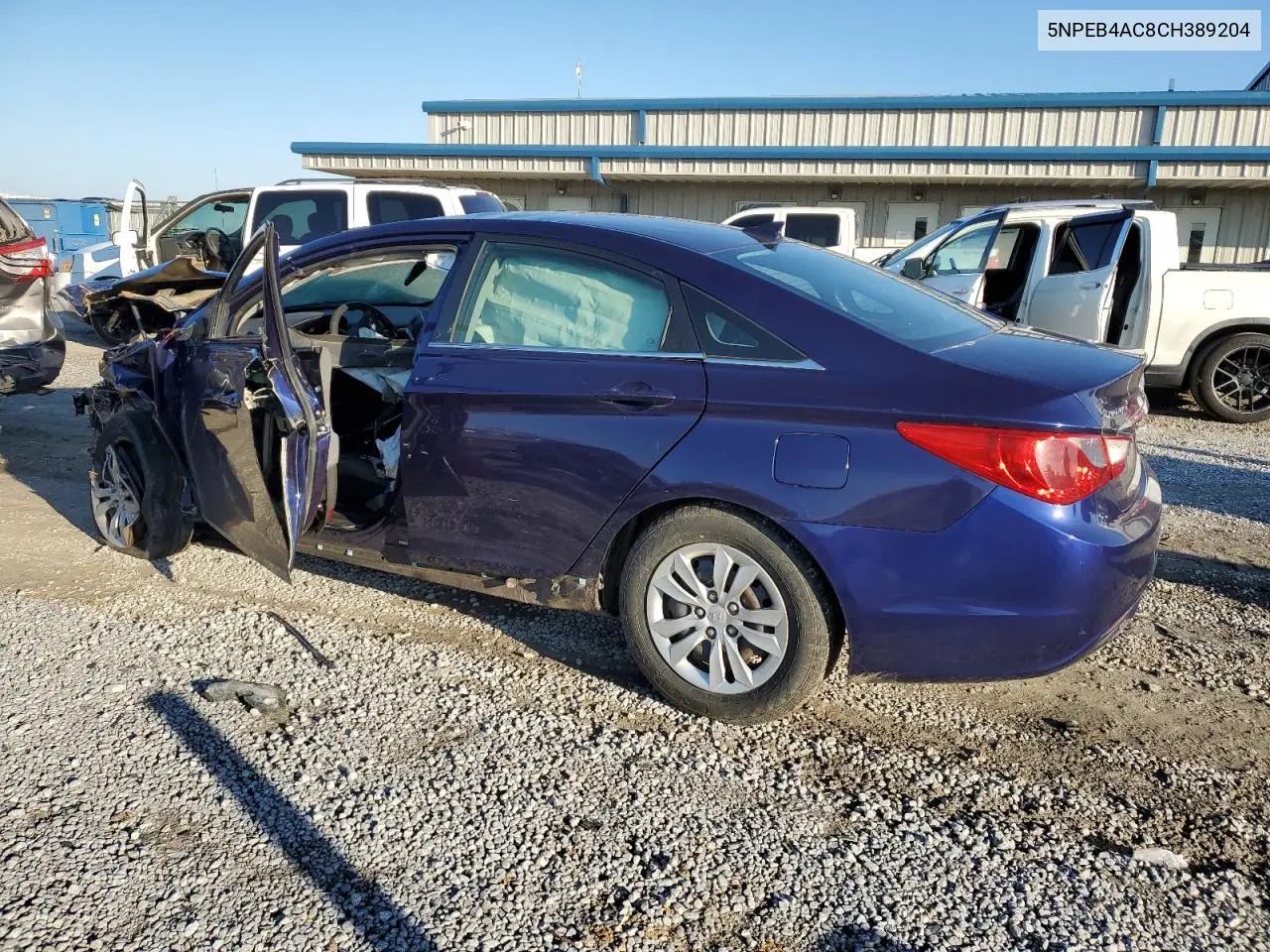 5NPEB4AC8CH389204 2012 Hyundai Sonata Gls