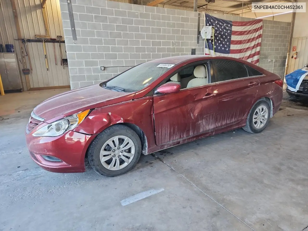 5NPEB4AC0CH452361 2012 Hyundai Sonata Gls