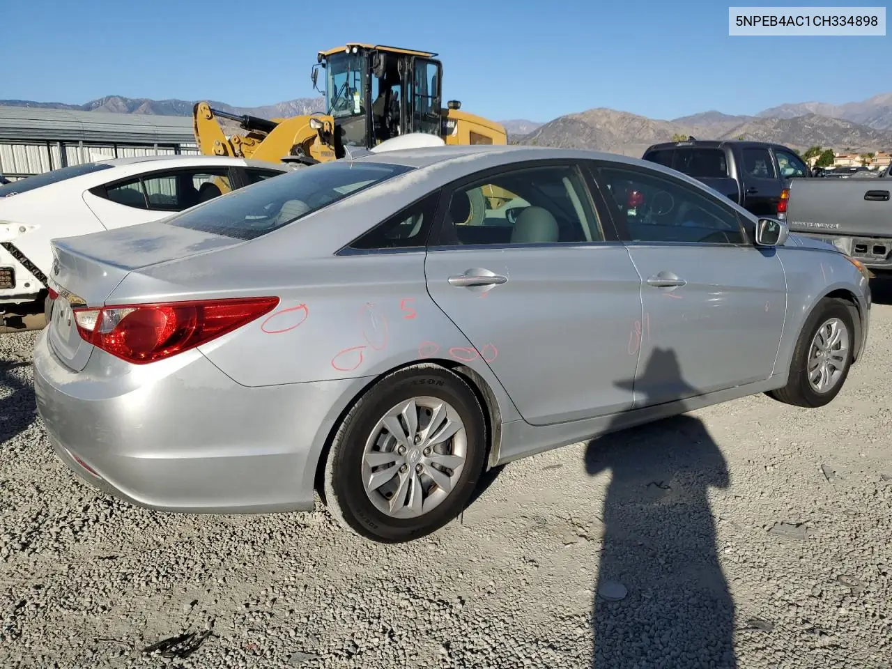 5NPEB4AC1CH334898 2012 Hyundai Sonata Gls