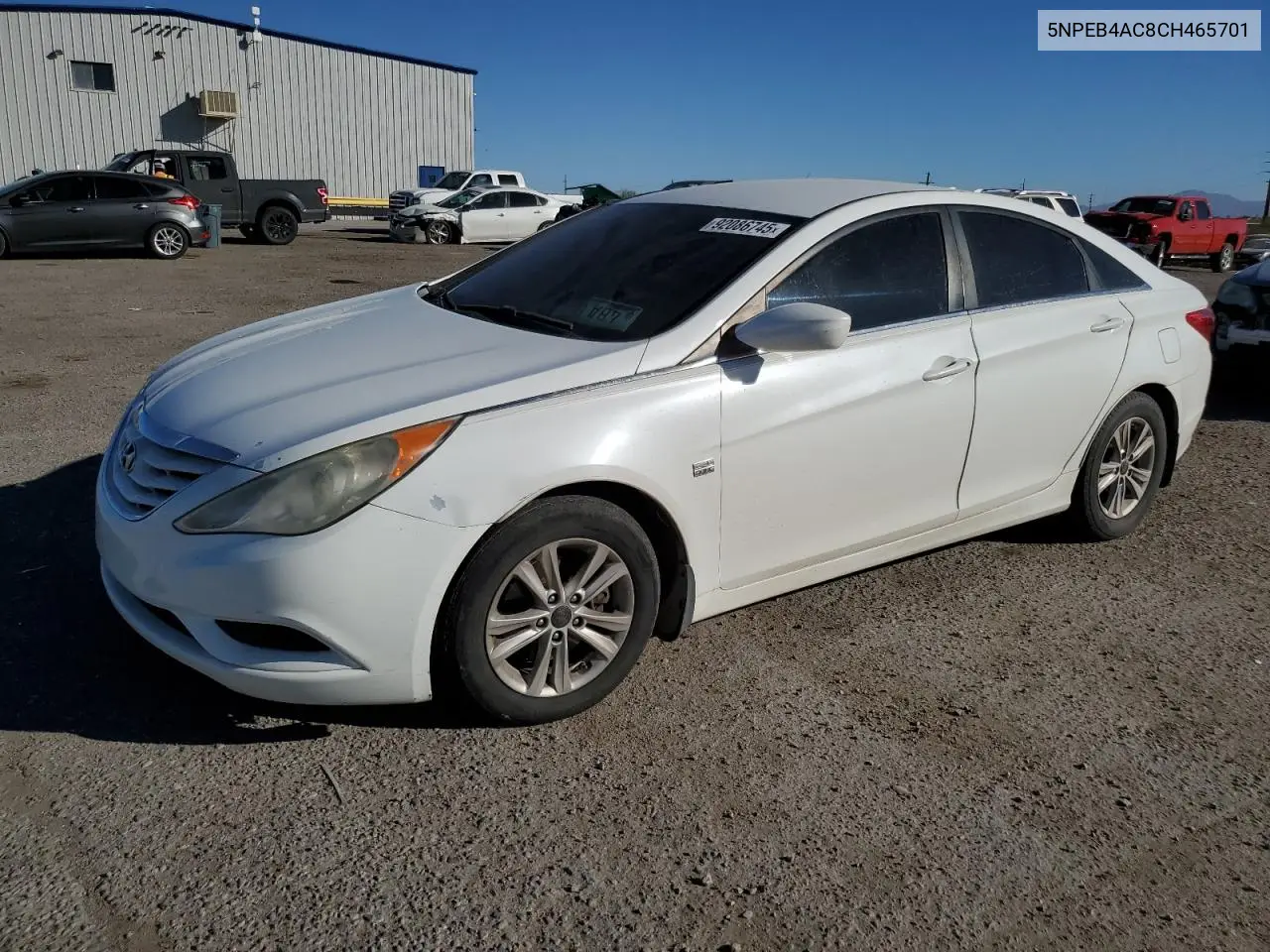 5NPEB4AC8CH465701 2012 Hyundai Sonata Gls