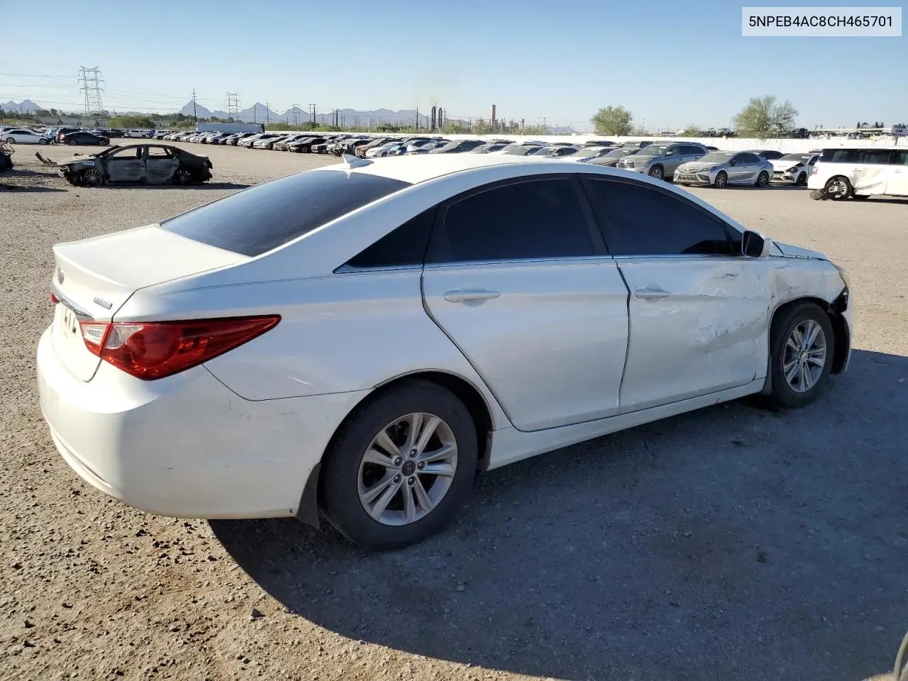 5NPEB4AC8CH465701 2012 Hyundai Sonata Gls