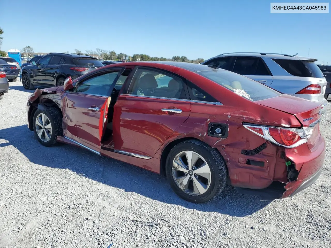 KMHEC4A43CA045983 2012 Hyundai Sonata Hybrid