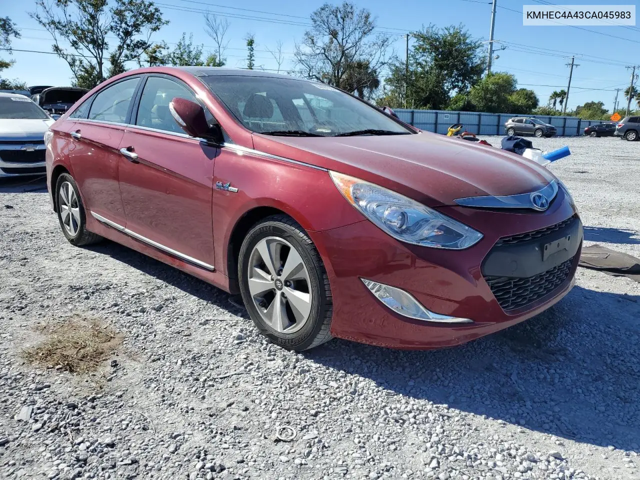 KMHEC4A43CA045983 2012 Hyundai Sonata Hybrid