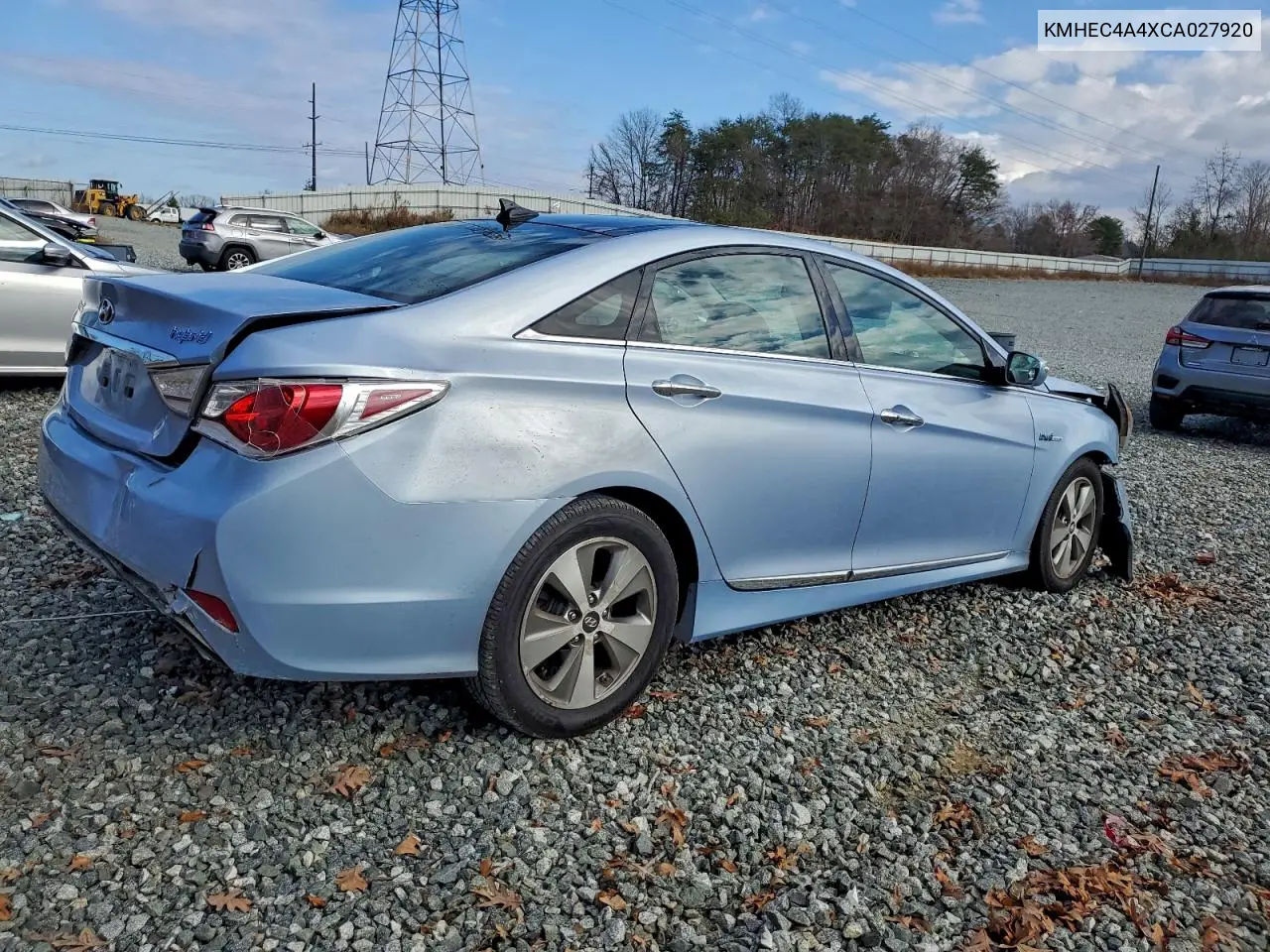 KMHEC4A4XCA027920 2012 Hyundai Sonata Hybrid