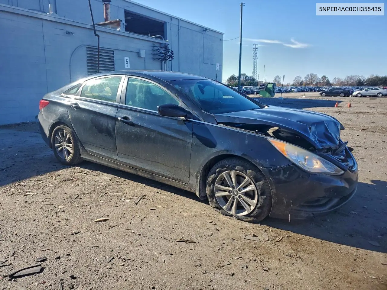 5NPEB4AC0CH355435 2012 Hyundai Sonata Gls