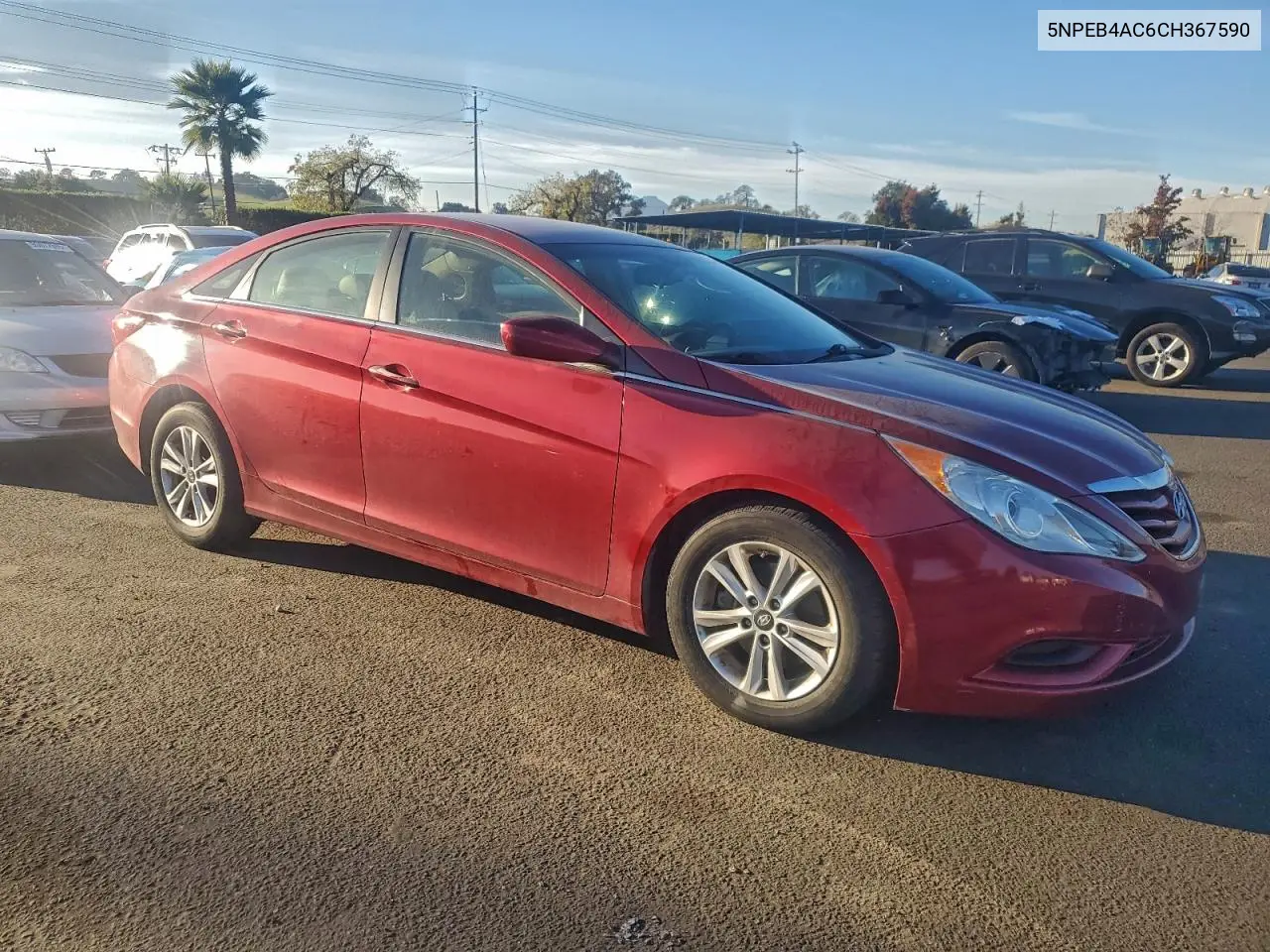 5NPEB4AC6CH367590 2012 Hyundai Sonata Gls