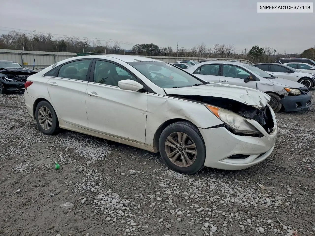 5NPEB4AC1CH377119 2012 Hyundai Sonata Gls