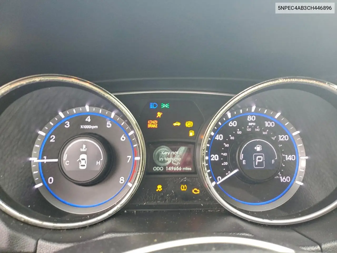 5NPEC4AB3CH446896 2012 Hyundai Sonata Se