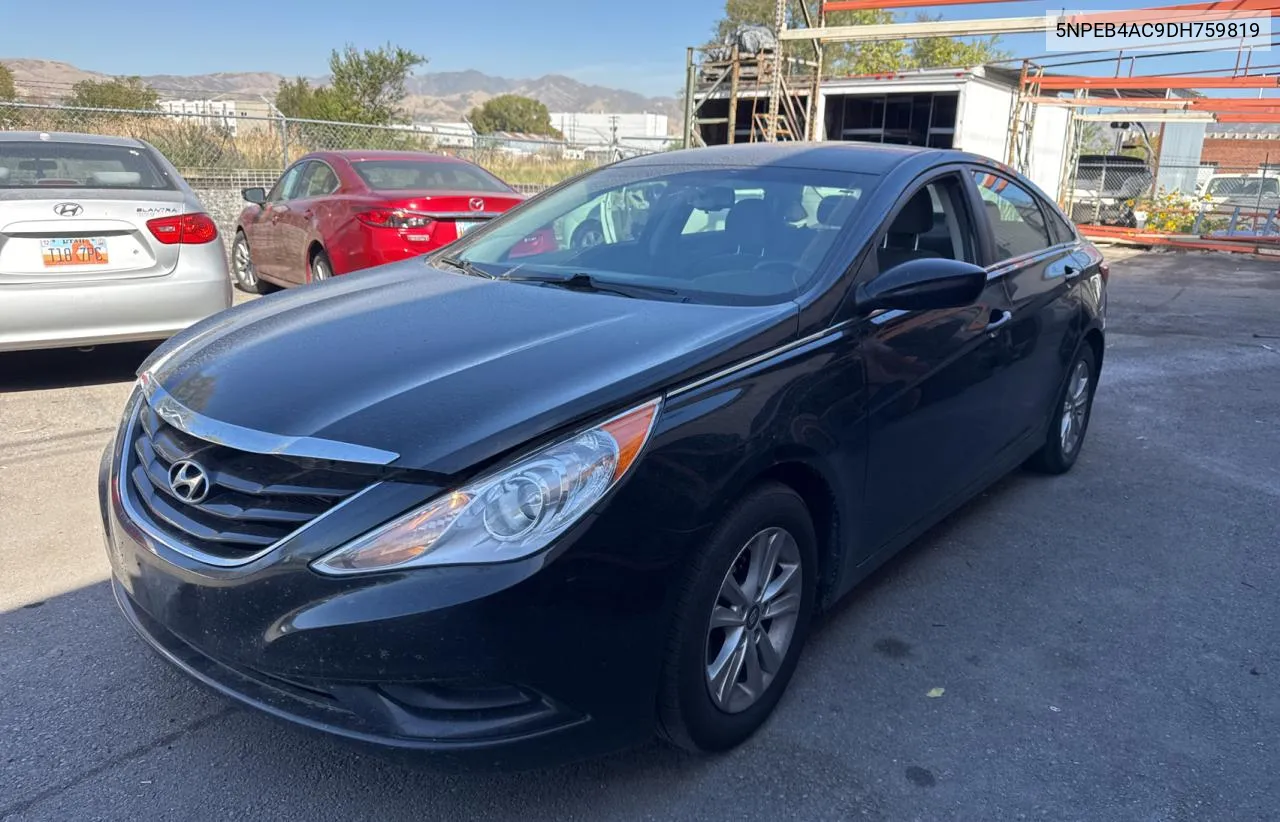 2013 Hyundai Sonata Gls VIN: 5NPEB4AC9DH759819 Lot: 74362864