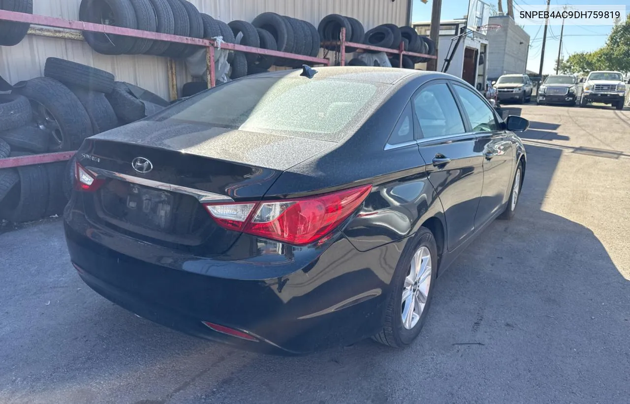 2013 Hyundai Sonata Gls VIN: 5NPEB4AC9DH759819 Lot: 74362864