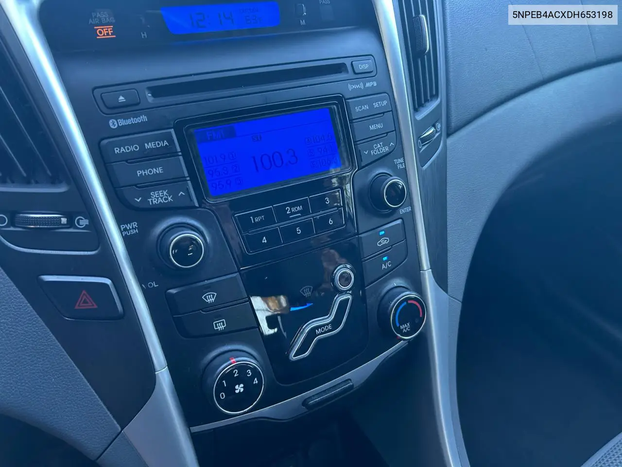5NPEB4ACXDH653198 2013 Hyundai Sonata Gls