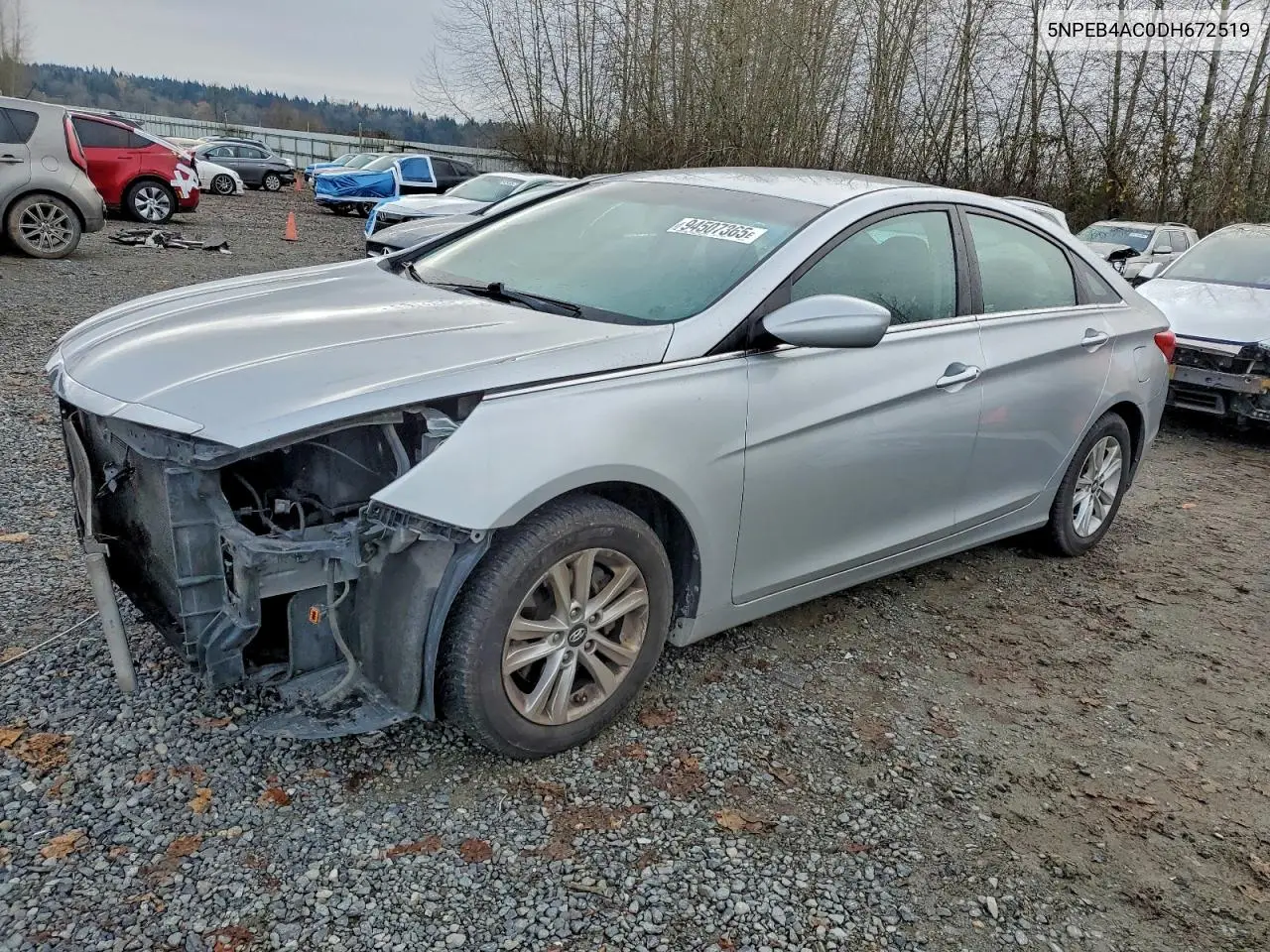 5NPEB4AC0DH672519 2013 Hyundai Sonata Gls