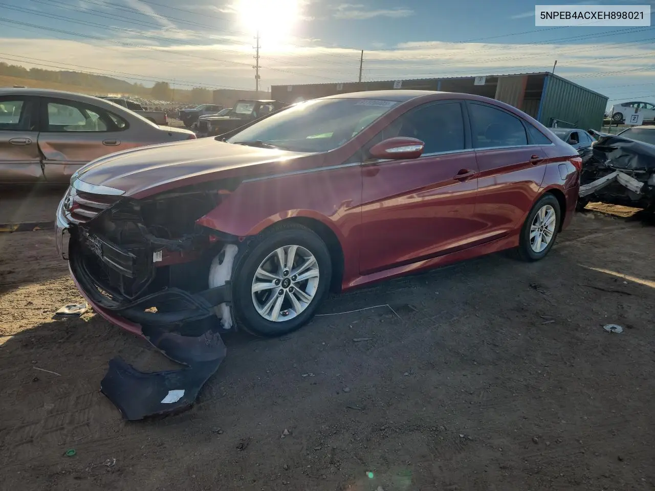 5NPEB4ACXEH898021 2014 Hyundai Sonata Gls