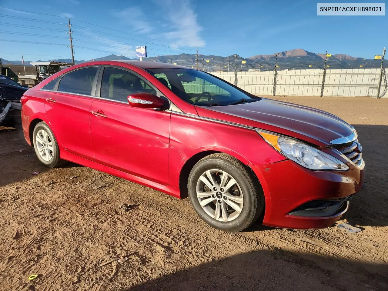 5NPEB4ACXEH898021 2014 Hyundai Sonata Gls