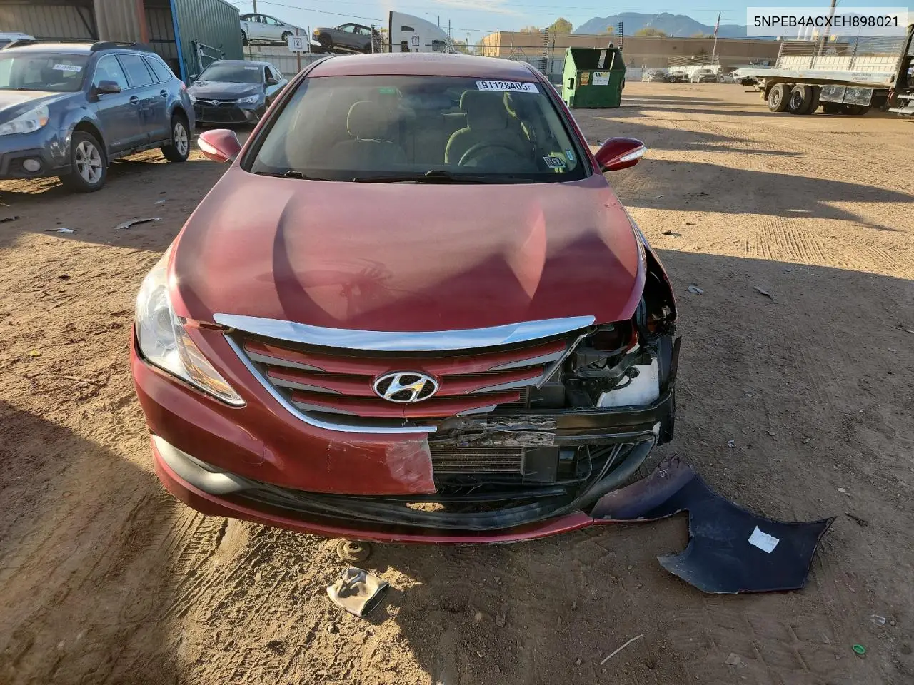 5NPEB4ACXEH898021 2014 Hyundai Sonata Gls