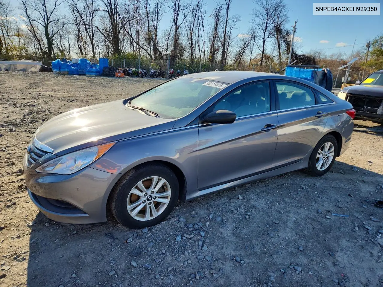5NPEB4ACXEH929350 2014 Hyundai Sonata Gls