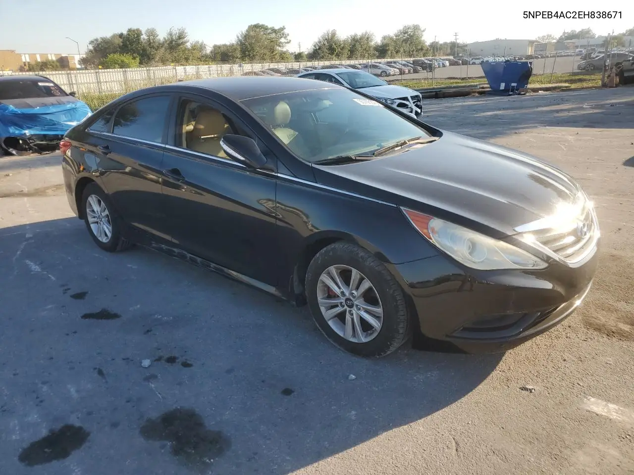 5NPEB4AC2EH838671 2014 Hyundai Sonata Gls