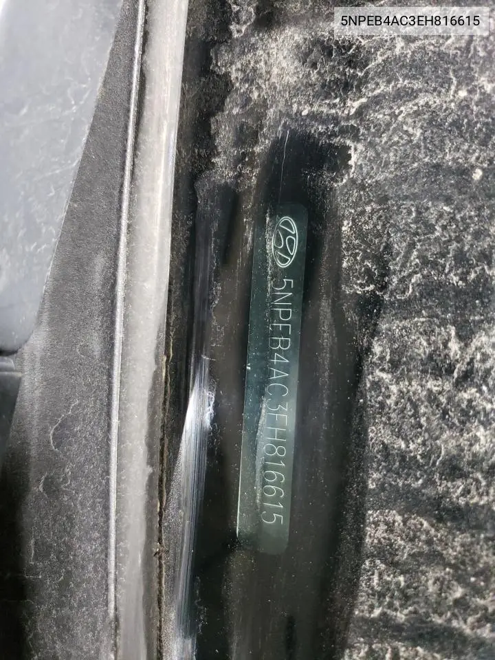 5NPEB4AC3EH816615 2014 Hyundai Sonata Gls