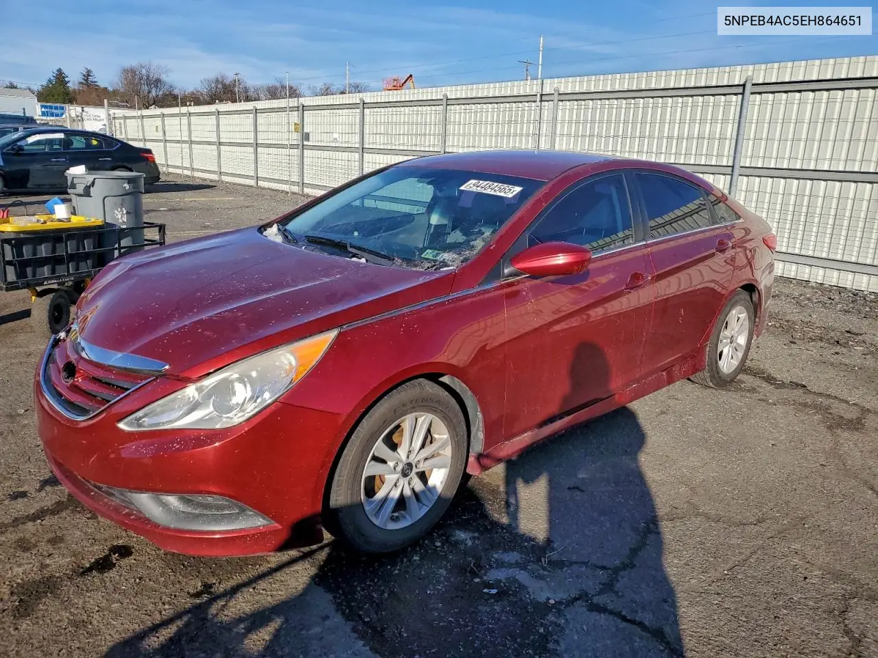 5NPEB4AC5EH864651 2014 Hyundai Sonata Gls