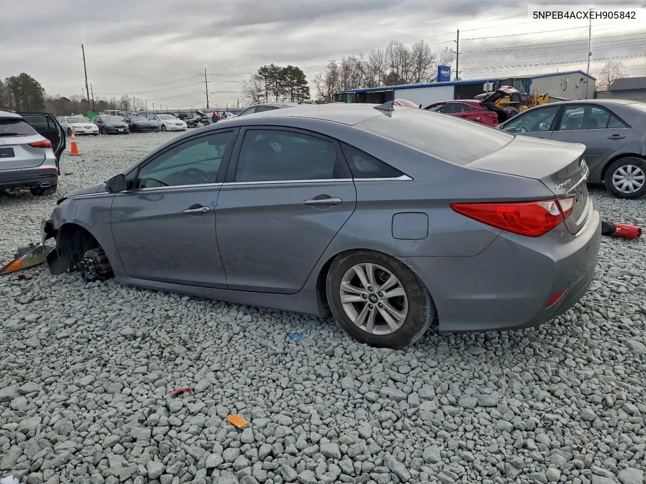 5NPEB4ACXEH905842 2014 Hyundai Sonata Gls