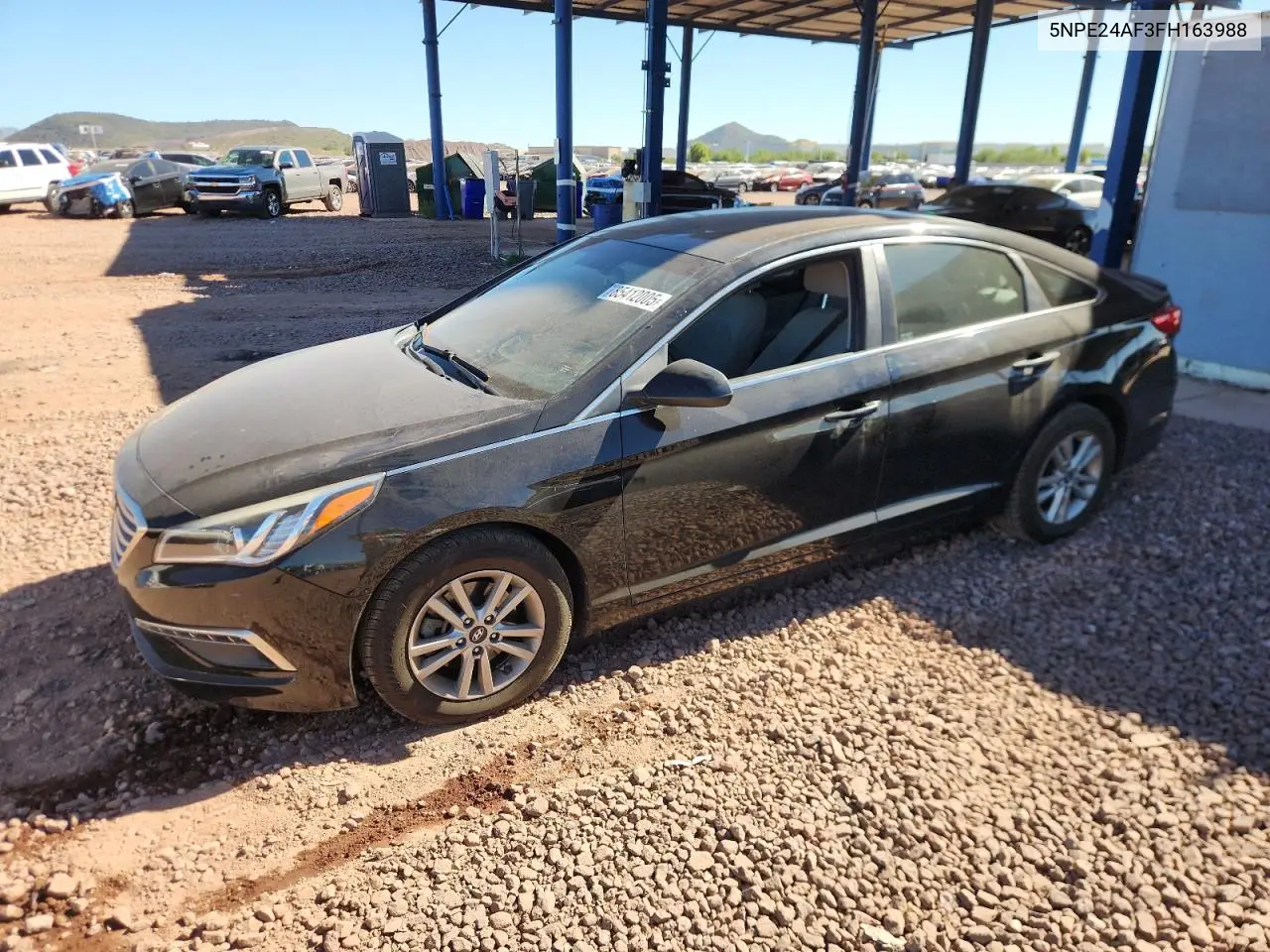 5NPE24AF3FH163988 2015 Hyundai Sonata Se