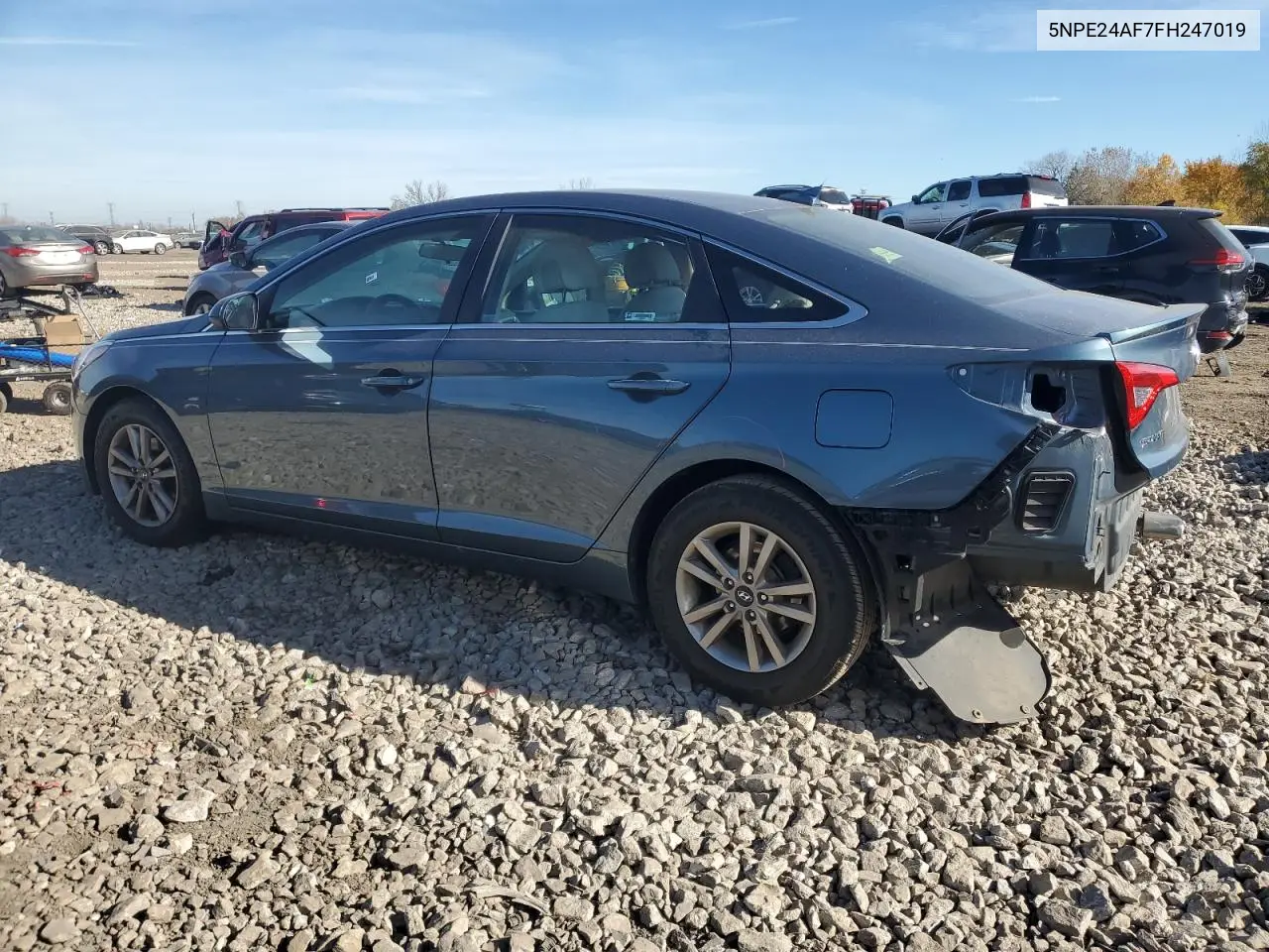 5NPE24AF7FH247019 2015 Hyundai Sonata Se