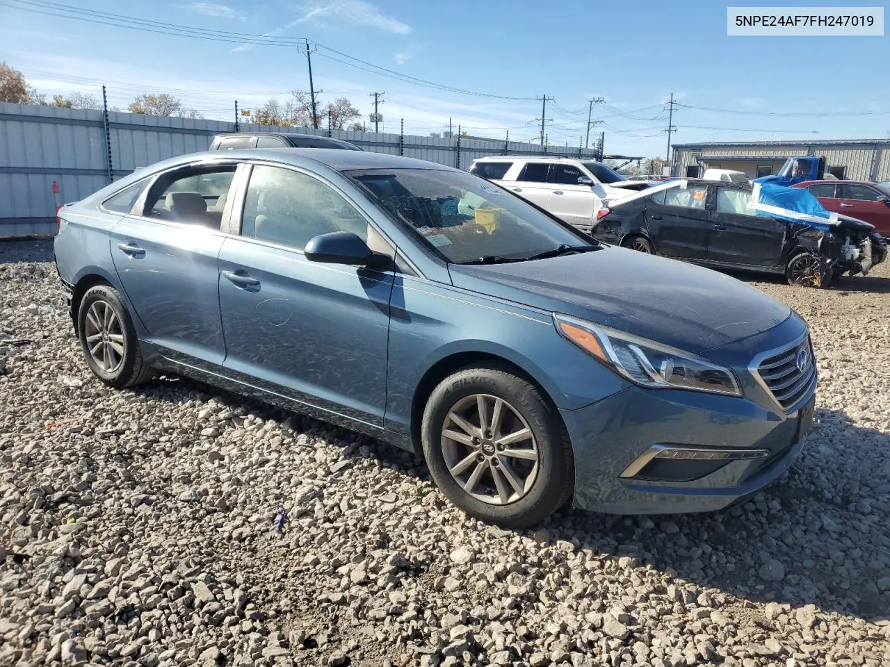 5NPE24AF7FH247019 2015 Hyundai Sonata Se