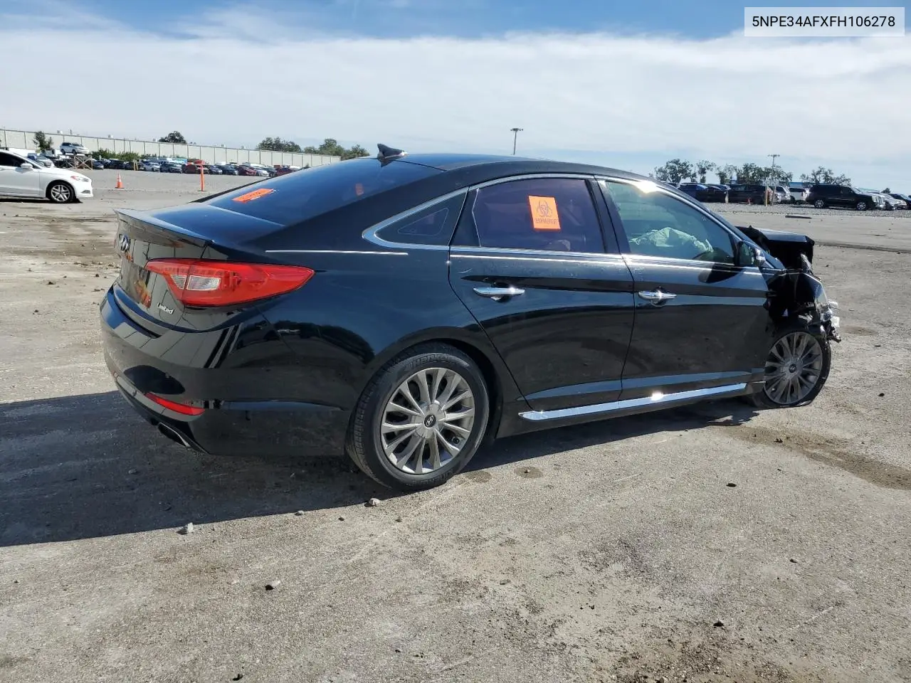 5NPE34AFXFH106278 2015 Hyundai Sonata Sport