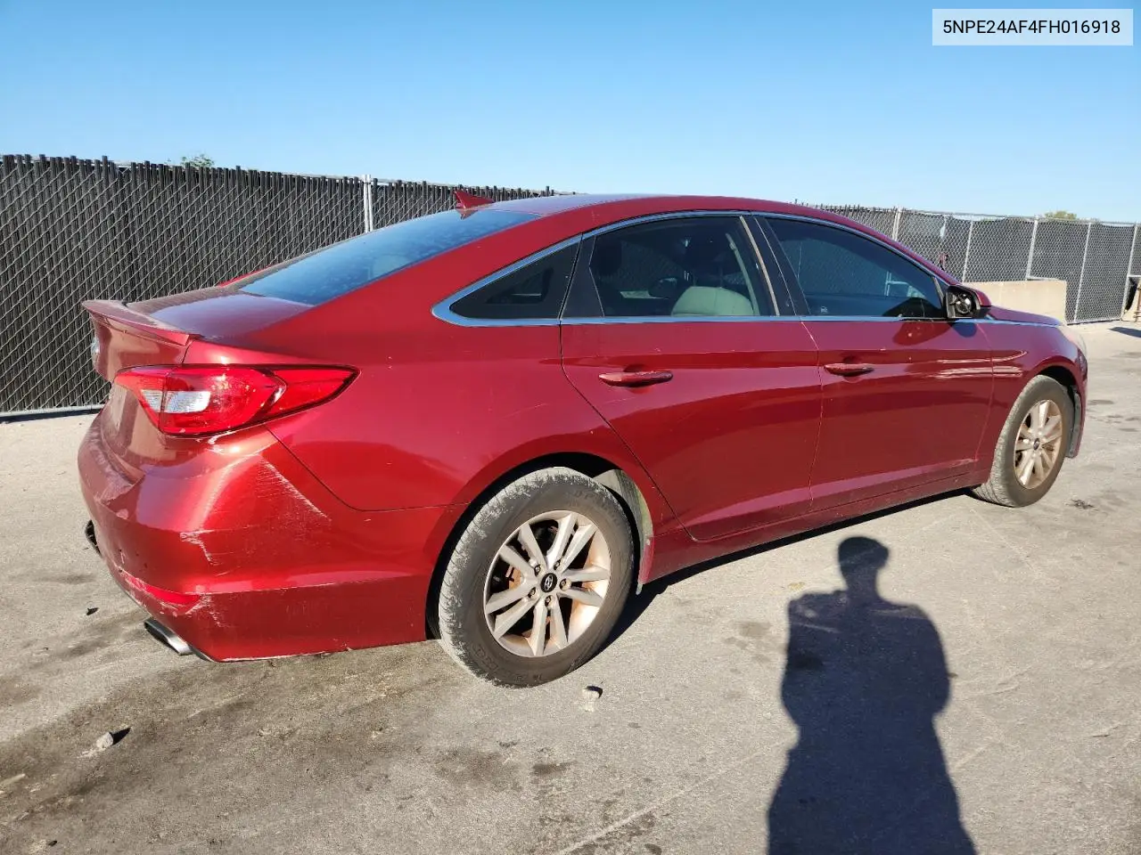 5NPE24AF4FH016918 2015 Hyundai Sonata Se