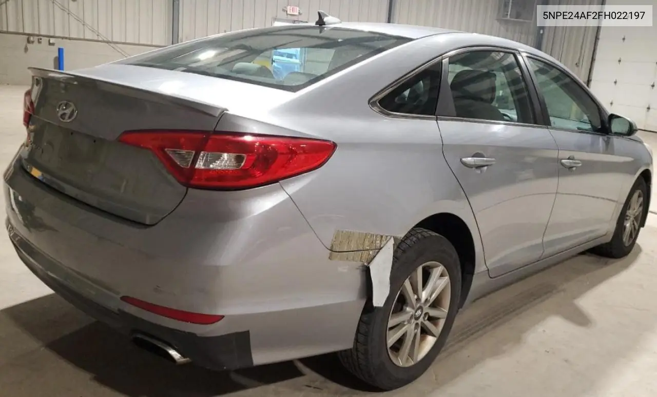 5NPE24AF2FH022197 2015 Hyundai Sonata Se
