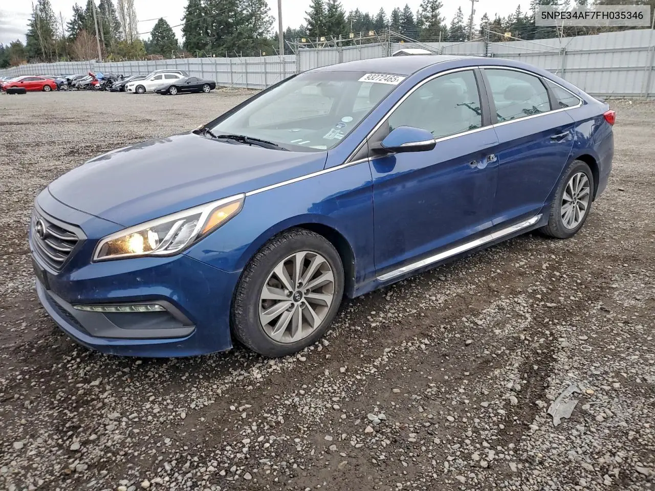 5NPE34AF7FH035346 2015 Hyundai Sonata Sport