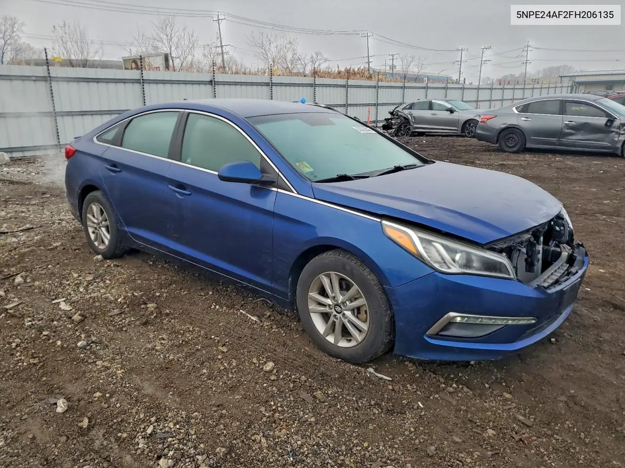 5NPE24AF2FH206135 2015 Hyundai Sonata Se