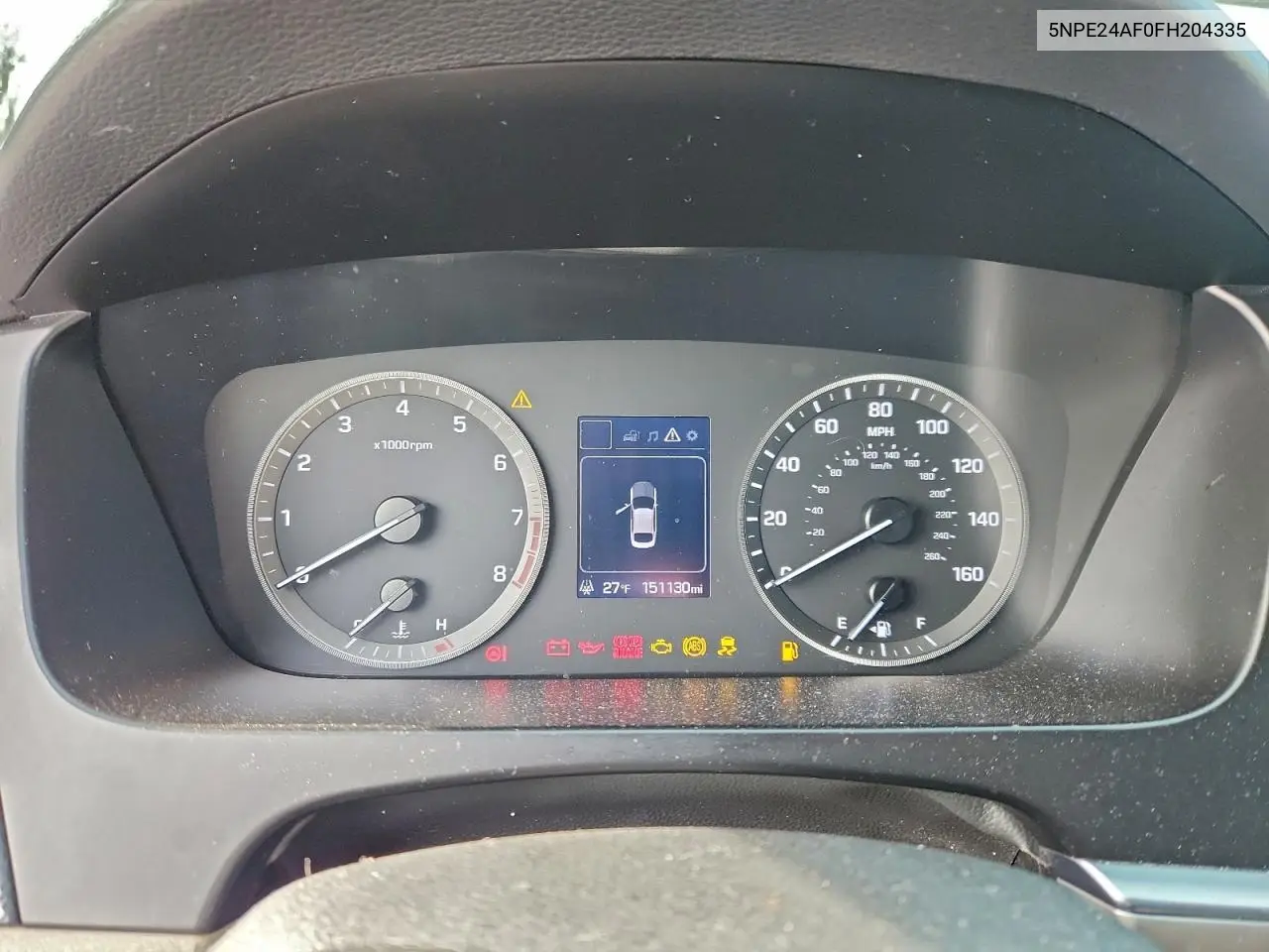 5NPE24AF0FH204335 2015 Hyundai Sonata Se