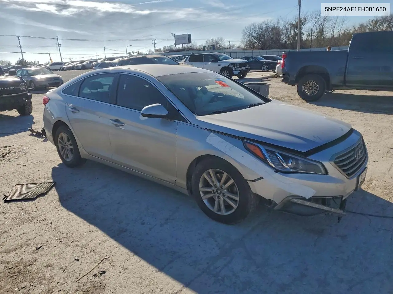 5NPE24AF1FH001650 2015 Hyundai Sonata Se