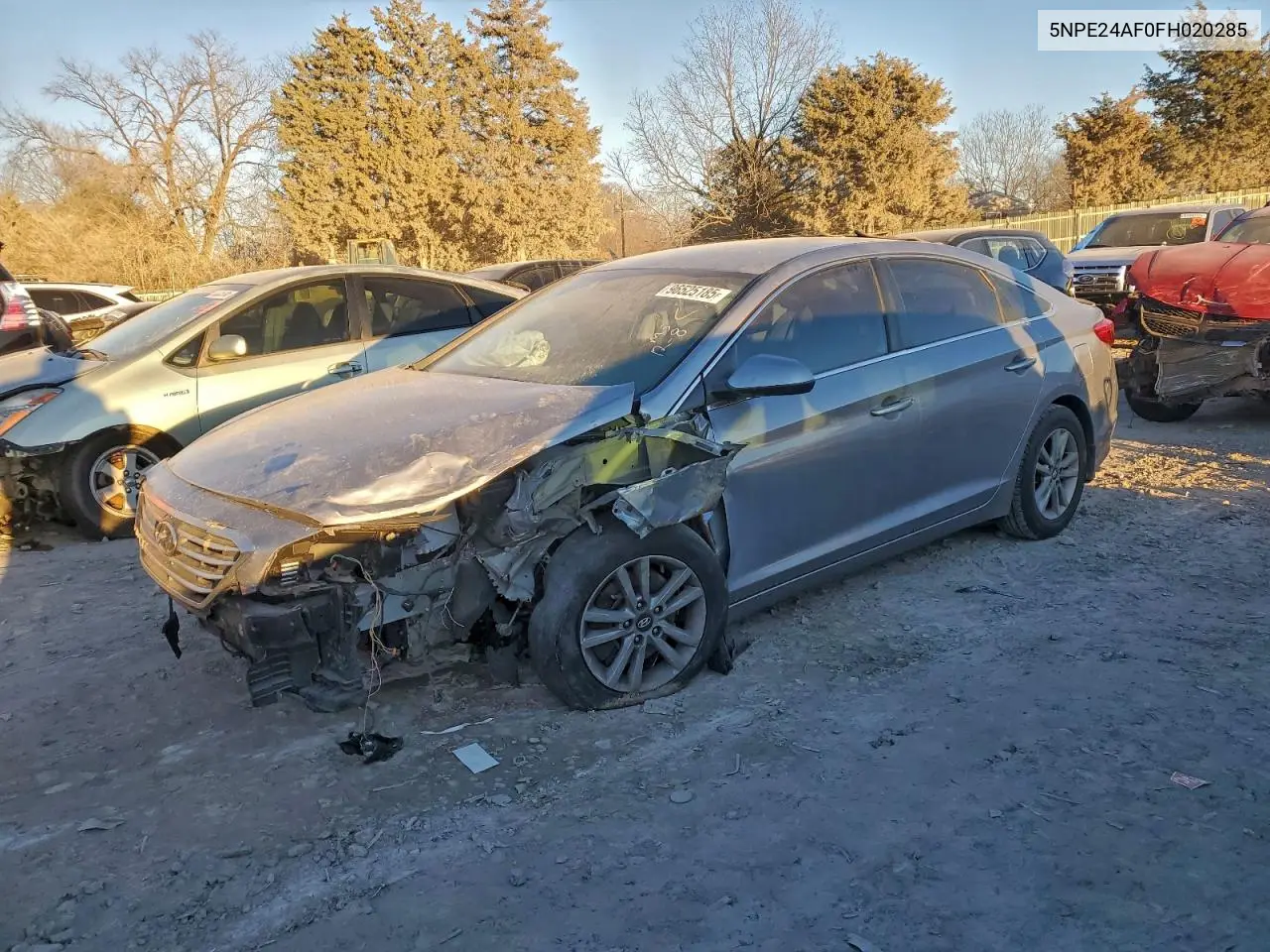 5NPE24AF0FH020285 2015 Hyundai Sonata Se