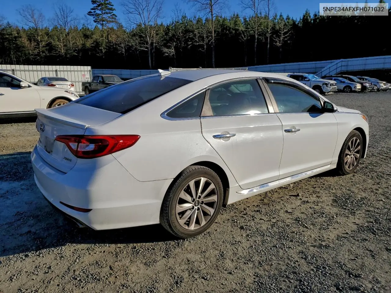 5NPE34AFXFH071032 2015 Hyundai Sonata Sport