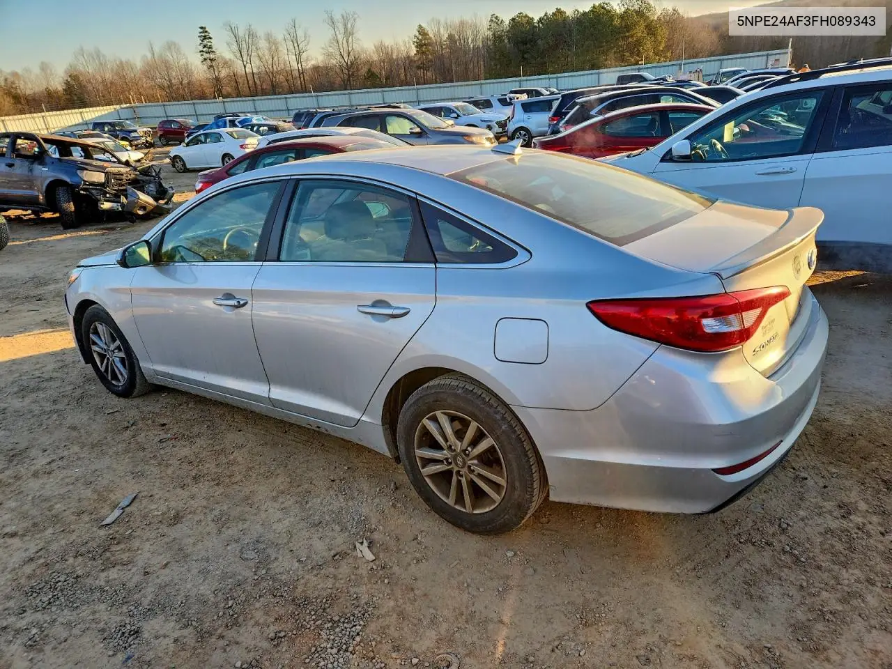 5NPE24AF3FH089343 2015 Hyundai Sonata Se