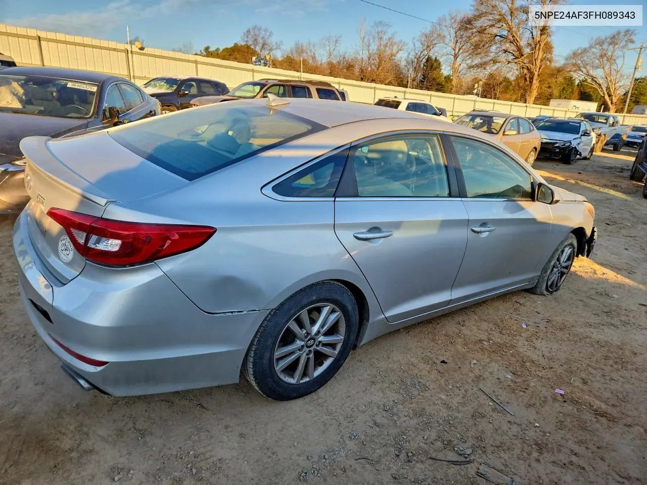 5NPE24AF3FH089343 2015 Hyundai Sonata Se